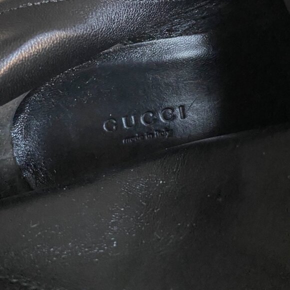 GUCCI “DEVANDRA” BLACK SUEDE FRINGE HIGH HEEL BOOTS BOOTIES SIZE 42 IT 12 US - Picture 12 of 13